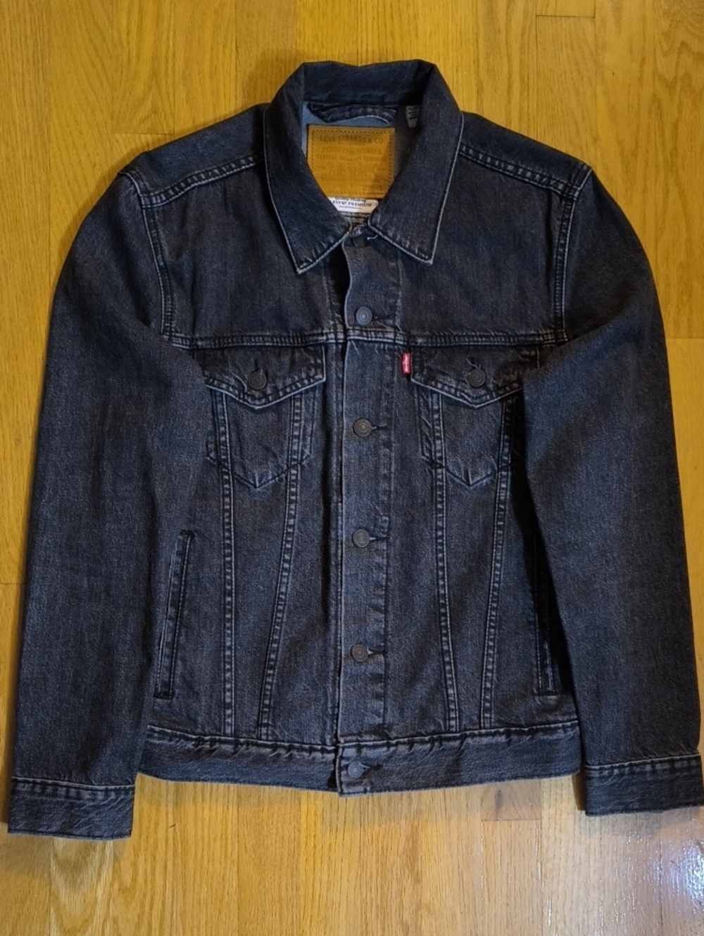Levi's Premium Black Indigo Denim Jacket